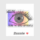 "Autismus - die Welt anders sehen" Vinyl Aufkleber (Blatt)