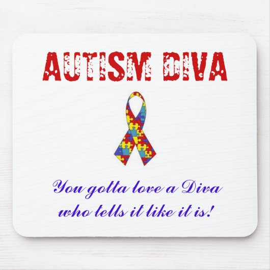 AUTISMUS-DIVA MOUSEPAD (Vorne)