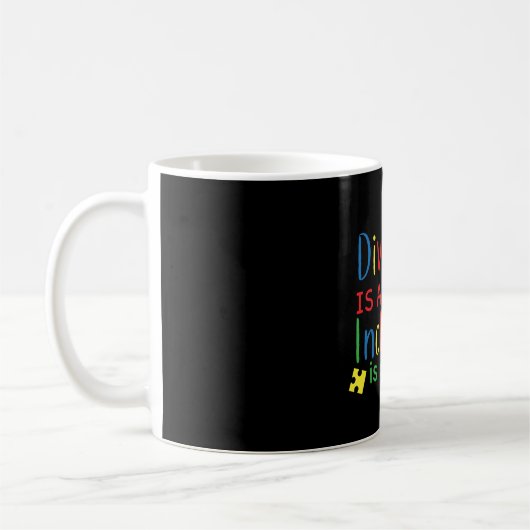Autismus Diversity Puzzle Print Kaffeetasse (Links)