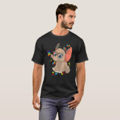 Autismus Elefant Brille Bewusstsein Mutter Kinder T-Shirt (Vorne ganz)