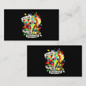 Autismus Elefant Puzzle sein Ok zu einer anderen M Visitenkarte (Vorne/Hinten)