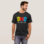 Autismus-Elemente Periodensystem Bewusstsein ASD M T-Shirt (Vorne ganz)