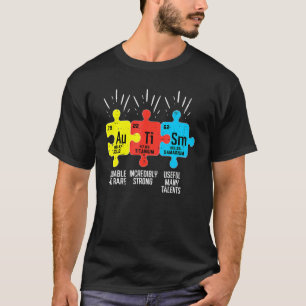 Autismus-Elemente Periodensystem Bewusstsein ASD M T-Shirt