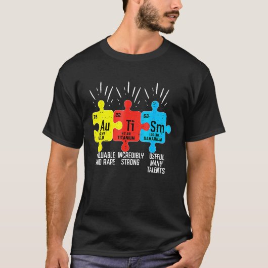 Autismus-Elemente Periodensystem Bewusstsein Asd S T-Shirt (Vorderseite)