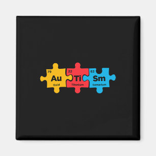 Autismus-Elemente Periodensystem-Puzzle-Bewusstsei Magnet