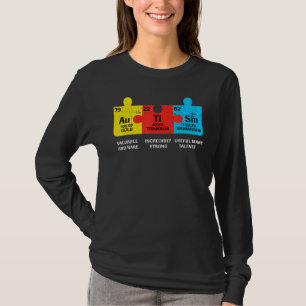 Autismus Elemente Periodische Tafelbewusstsein ASD T-Shirt
