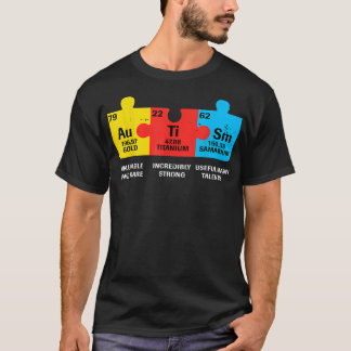 Autismus Elemente Periodische Tafelbewusstsein ASD T-Shirt