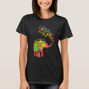 Autismus Elephant Aquarellfarben Mama Kinder Auti T-Shirt