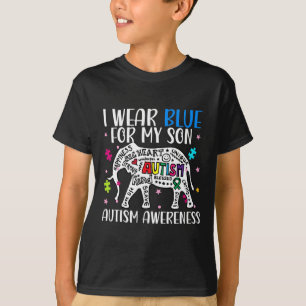 Autismus Elephant ich Blues für meinen Sohn Autism T-Shirt