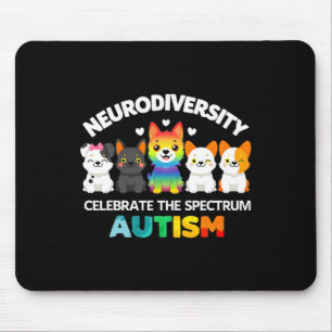 Autismus Embrace Neurovielfalt feiert den Höhepunk Mousepad