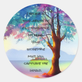 Autismus - Empowerment - Fantasie Runder Aufkleber