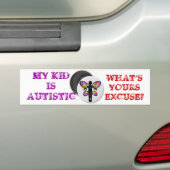 AUTISMUS-ENTSCHULDIGUNG AUTOAUFKLEBER (Auf Auto)