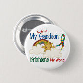 Autismus ERHELLT MEINEN WELT1 Enkel Button (Vorne & Hinten)