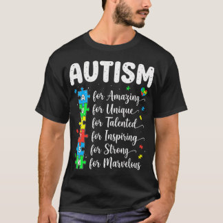 Autismus Erstaunlich Einzigartig Talentiert Inspir T-Shirt
