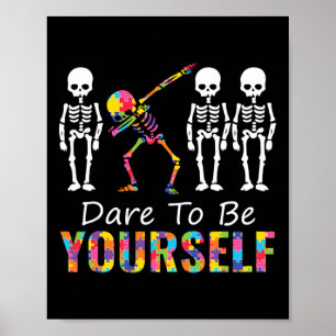 Autismus Es ist ein anderer Spaß, Skelette zu entt Poster