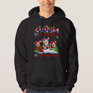Autismus Es ist keine Behinderung Dabbing Weihnach Hoodie