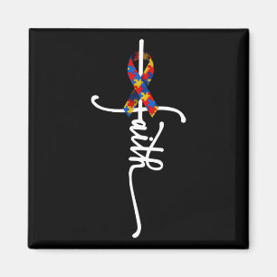 Autismus Faith Cross Autismus Autistic Gifts Autis Magnet