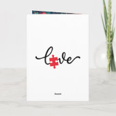 Autismus Faltkarte Karte (Rückseite)