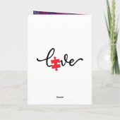 Autismus Faltkarte Karte (Rückseite)