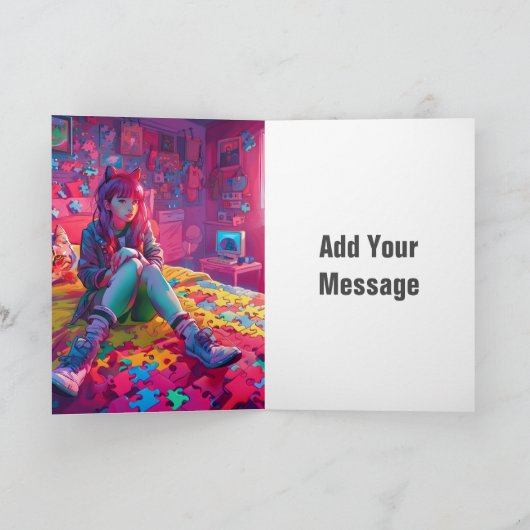 Autismus Faltkarte Karte (Innenseite)