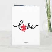 Autismus Faltkarte Karte (Rückseite)