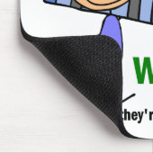 Autismus FARBE IHRE EIGENEN WELTenkel Mousepad (Ecke)