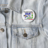 Autismus FARBE IHRE EIGENEN WELTstudenten Button (Beispiel)