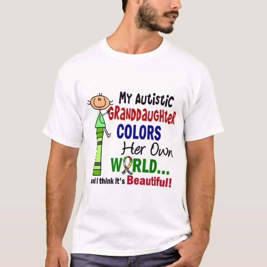 Autismus FÄRBT IHRE EIGENE WELTenkelin T-Shirt (Vorderseite)