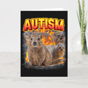 Autismus Felsenklippschliefer Unangemessen Lustig Karte