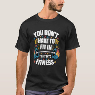 Autismus Fitness Motivation Puzzleteil Hantel T-Shirt