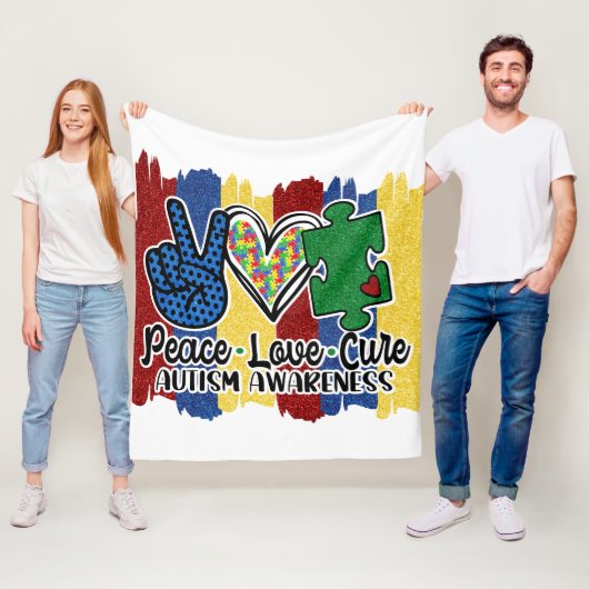 Autismus - Fleece Blanket, 50"x60" (Beispiel)