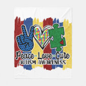 Autismus - Fleece Blanket, 50"x60" (Vorderseite)