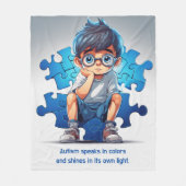 Autismus- Fleecedecke (Vorderseite)