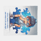 Autismus- Fleecedecke (Vorderseite (Horizontal))