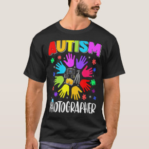 Autismus Fotograf Rätsel Autismus-Bewusstsein Auti T-Shirt