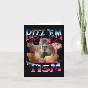 Autismus Funny Rizz Em mit dem Tism Meme Autistic  Karte