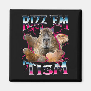 Autismus Funny Rizz Em mit dem Tism Meme Autistic  Magnet