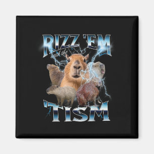 Autismus Funny Rizz Em mit dem Tism Meme Autistic Magnet