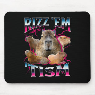 Autismus Funny Rizz Em mit dem Tism Meme Autistic  Mousepad