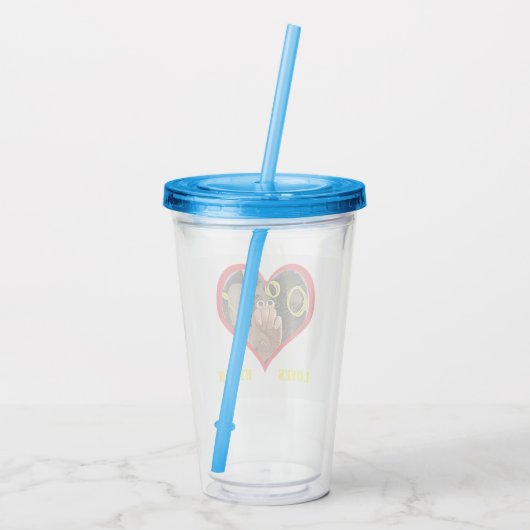 Autismus für Ethan, Acryltrinkbecher (Rückseite)