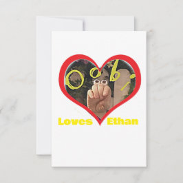 Autismus für Ethan Dankeskarte