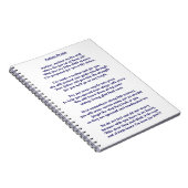 Autismus-Gebet Notizblock (Rechte Seite)