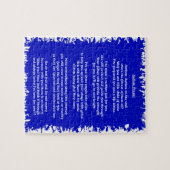 Autismus-Gebets-Blau Puzzle (Horizontal)