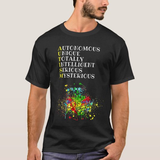 Autismus-Gehirn T-Shirt (Vorderseite)