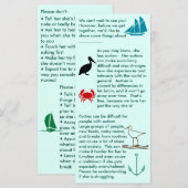 Autismus Gemeinsam Girl Flat Card (Vorne/Hinten)