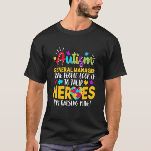 Autismus General Manager Menschen suchen nach ihre T-Shirt