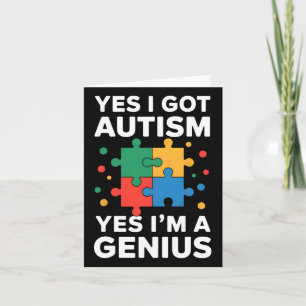 Autismus Genius Puzzle Piece Neurovielfalt Karte