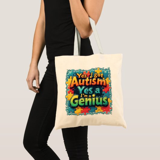 Autismus Genius Tragetasche (Vorderseite (Produkt))