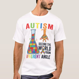 Autismus-Giraffe-Puzzle: Die Welt aus einer andere T-Shirt