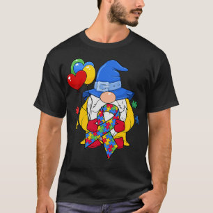 Autismus Gnome Balloon ASD Autistic Awareness Spec T-Shirt